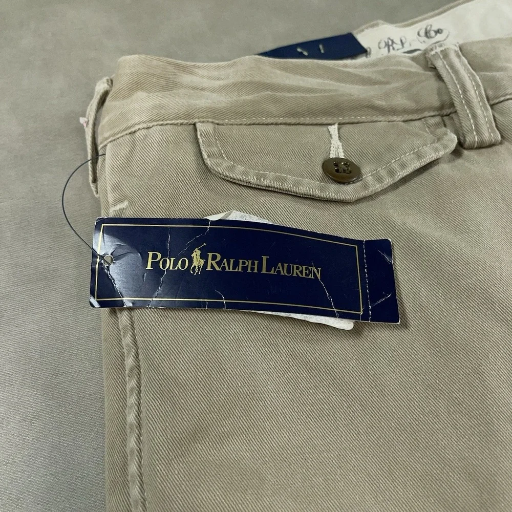 Polo Ralph Lauren SLIM GI FIT Pants Men's 42x30 Tan Chino $89 (Fits 42x28) NWT‎